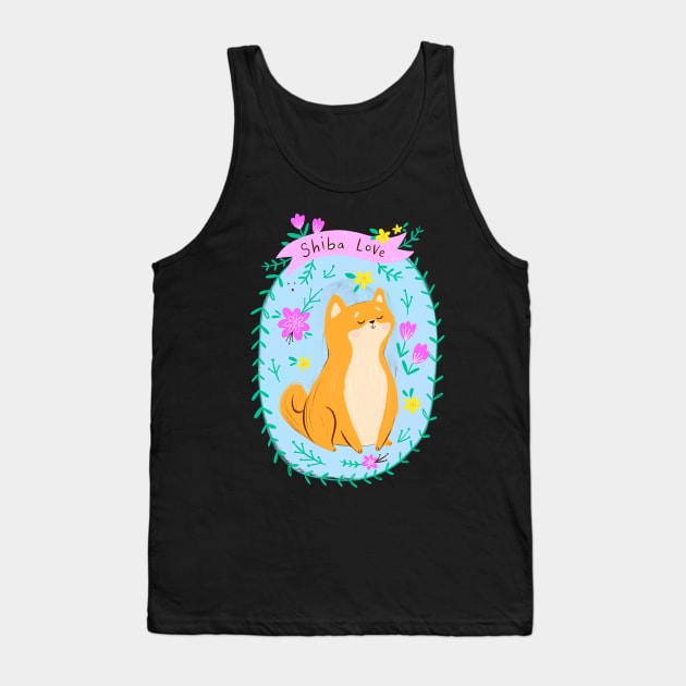 Shiba Love Tank Top by esturgeo